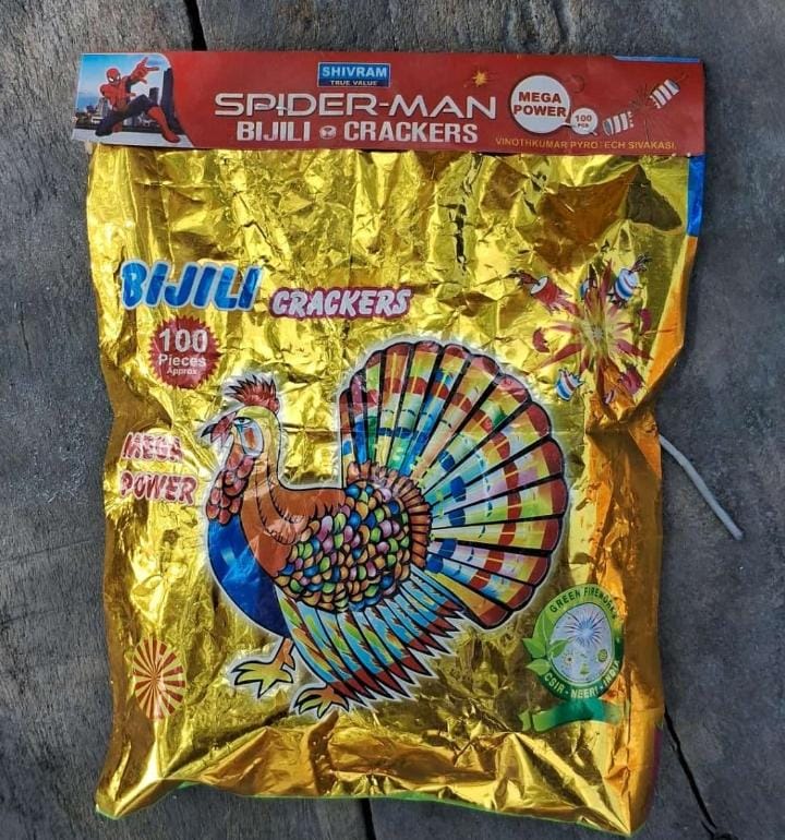Krish Crackers Red bijili 100 gold pkt